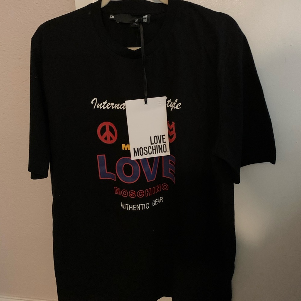 Men’s Black Moschino T-shirt NWT